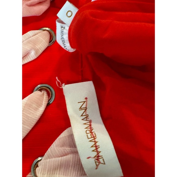 Zimmermann's High Tide tie-waist skirt is crafted of linen and silk. Size 0 - Picture 9 of 9